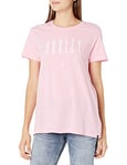 Hurley W Heatwave Perf SS Crew Tee-Shirts Femme, Washed Pink, FR : XS (Taille Fabricant : XS)