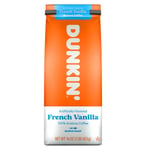 435g Dunkin' French Vanilla Ground Coffee Beans Medium Roast Rich Arabica Pack