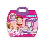 Sinco Creations Barbie Hair & Beauty Station Playset- 10 Piece Barbie Play set Travel Carry Case | Play On The Go Kids Toys | Role Play | Pretend Play | Ages 3
