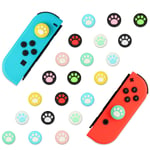 EEEKit 40Pcs Joystick Thumb Grip Caps Cover Compatible with Nintendo Switch & Switch Lite, 10 Colors Cat Claw Soft Silicone Cover, Joystick Caps for Joy-Con Controller