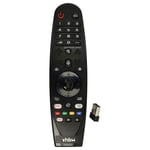 vhbw Télécommande compatible avec LG 65UM7650PUB, 70UM7170DUA, 70UM7350PUA, 70UM7370PUA, 75SM8670AUA télévision,TV