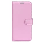 Huawei P60 Pro Litchi Läder Plånboksfodral - Rosa