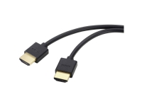 SpeaKa Professional HDMI-anslutningskabel HDMI-A-kontakt, HDMI-A-kontakt 2,00 m svart #####8K UHD, flexibel HDMI-kabel SP-11004212