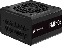 Corsair RM850e (2023) Fully Modular Low-Noise ATX Power Supply - ATX 3.0 & PCIe 5.0 Compliant - 105°C-Rated Capacitors - 80 PLUS Gold Efficiency - Modern Standby Support - Black