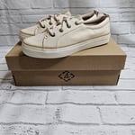 Sperry Womens Crest Vibe Trainers Top-Sider Sneakers UK 3 EU35.5 Cream SeaCycled