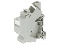 DELOCK – Keystone Mounting for DIN rail with dust cover (86292)