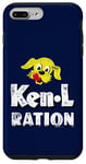 Coque pour iPhone 7 Plus/8 Plus Nourriture rétro pour chiens Ken L-Ration, jaune avec texte