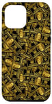 iPhone 13 Pro Max Black + Gold 100 Dollar Bills Money Pattern Case