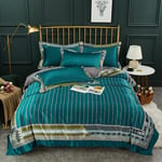 Duvet Covers Full Queen Size Comforter Set Duvet Covers Double Bed Blue 100% Cotton Bedding Set King Size Bedding Sets King Size Duvet Cover Quilt Cover Cotton with Pillowcases Double Bed Twin King