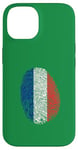 Coque pour iPhone 14 France C'est dans mon ADN France empreinte digitale