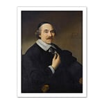 Artery8 Palamedesz Portrait Man Probably Van Bronckhorst Artwork Framed Wall Art Print 18X24 Inch