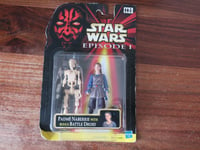 STAR WARS  EPISODE 1  -- PADME NABERRIE WITH BATTLE DROID   -   HASBRO