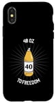 Coque pour iPhone X/XS Funny To Freedom Malt Liqour Gangster 1,2 l