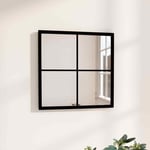 Miroir mural Noir 40x40 cm m�tal