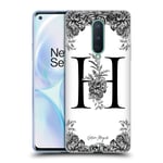 OFFICIAL NATURE MAGICK B & W FLORAL MONOGRAM 1 GEL CASE FOR GOOGLE ONEPLUS PHONE