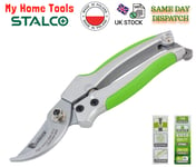 Deluxe Heavy Duty Bypass Garden Secateurs Plant Cutters Pruners Clippers Stalco