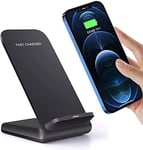 FDGAO Chargeur sans Fil Rapide, Chargeur à Induction 20W Compatible avec iPhone 15 Pro Max/14 Pro/13 Pro/12/11/XS Max/XR/XS/8 Plus,Samsung Galaxy S24/S23/S22/S21/S20/S10+/S10E/Note 20/10/9