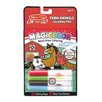 Melissa & Doug On the Go Magicolor Coloring Book Farm Animals |Activity Pad | Sticker Book | 3+ | Gift for Boy or Girl