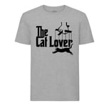 T-Shirt Homme Col Rond The Cat Lover Le Parrain Parodie Film Chat