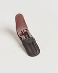 F. Hammann Small Manicure Set Dark Brown