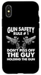 iPhone X/XS Gun Safety Rule - Don't Piss Off The Man Holding The Gun Case