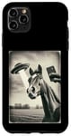 Coque pour iPhone 11 Pro Max Alien Horse UFO Meme Funny Cowboy Cowgirl Weird