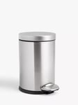 John Lewis Soft Close Bathroom Pedal Bin, 3L