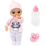 Bayer Design 93828AA Interactive baby doll, talking, sounds, mouth moving, soft body, bottle, dummy, 38 cm