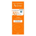 Avene SPF 50 Cream For Dry Sensitive Skin 50ml Invisible Finish 8h hydration