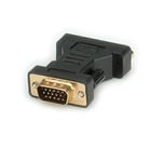 Roline DVI-VGA Adapter VGA DVI-I Black – CABLE ADAPTER (VGA, DVI-I, male/female, black, 16 x 40 x 55 mm)