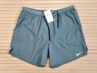 Nike Dri-Fit Flex Stride 7" Running Shorts Mens XL Brief Lined Lightweight Grey