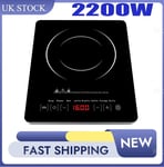 2200W Electric Induction Hob Portable Cooker Digital Touch Cooker Hot Plate UK