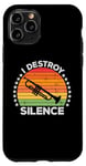 Coque pour iPhone 11 Pro I Destroy Silence Brass Instrument Trumpet Player Trumpeter
