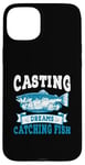 Coque pour iPhone 15 Plus Casting Dreams Attraper des poissons