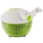 Kuhn Rikon Salad Spinner with Side Handle and Instant-Stop Button, Green, 26 cm