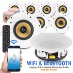 Muiltiroom Smart WiFi Wireless Ceiling Speakers with Fire Hoods WCS6 6.5" 4-Zone