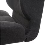 HHG - jamais utilisé] Chaise de bureau 441, pivotante, réglable en hauteur tissu gris foncé, pied noir - grey