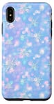 iPhone XS Max Pink & Blue Mosaic Aura Snowflakes Beautiful Winter Case