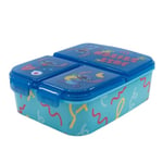 My sweety pop - Boîte à goûter - Lunch box - Pour enfant - Crèche - Maternelle - Ecole - Vacances - Repas – 19.5 cm - Idée Cadeau – 3 compartiments - Stitch - pour fille - Sans BPA