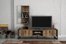 Furny Home TV-benk - TV-møbelsett Brun