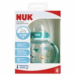 Pullo NUK First Choise, turkoosi väri, 6-18 kk, 150 ml