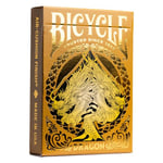 Bicycle - Jeu de 54 Cartes à Jouer Gold Dragon - Jeu emblématique - Magie/Carte Magie