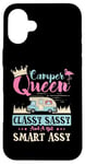 Coque pour iPhone 16 Plus Camping-car Queen Classy Sassy Smart Assy Fun Camping