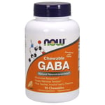 NOW Foods - GABA Chewable with Taurine, Inositol and L-Theanine - 90 chewables