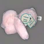 Little Jellycat “pipsqueak pink bunny”Rare Soft Squeaker Rabbit Baby Toy J2476FR