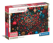 Clementoni - Puzzle 1000 pièces - Ambiance de Noël - Collection Impossible - Jeu de société Adulte- Fabriqué en Italie