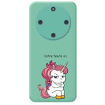 Coque turquoise Honor X9A et Magic 5 lite licorne jpeux pas