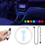 Bilen Färgglada Kallt Ljus USB Trådfri Ljusstark Lampa EL Scen Dekoration Lampa Multifunktionell Atmosfär Lampa 1m