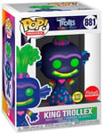 Figurine Funko Pop - Les Trolls N°881 - Roi Trollex - Brillant Dans Le Noir (47551)