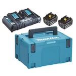 Makita Batterikit LXT 2xBL1850B + DC18RD 18V 2x5Ah 197629-2